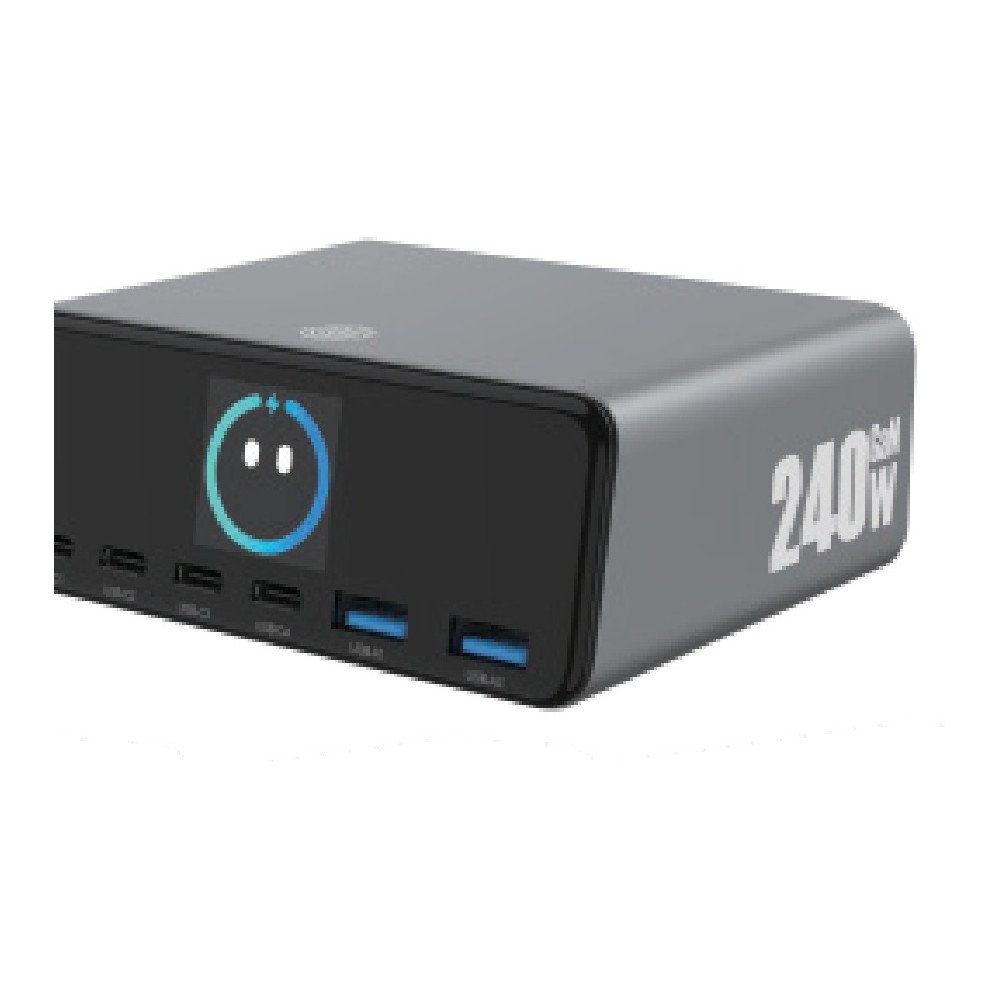 Smart Display Desktop Charger 240W — 6-Port — detail view